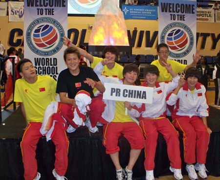Student athletes from Peoples' Republic of China