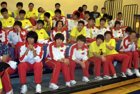 Student athletes from China