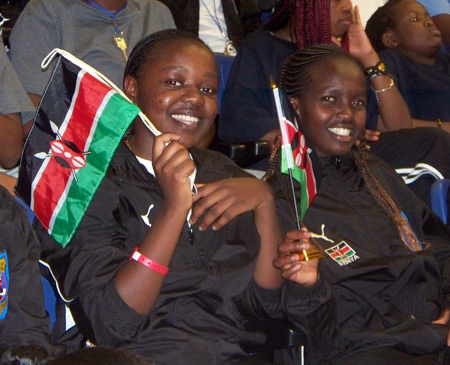 Student athletes from Kenya