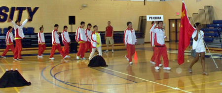 Parade of student athletes from China at the 2010 World School Games