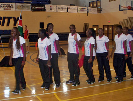 Parade of student athletes from Kenya at the 2010 World School Games