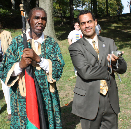 Eugene Jordan and Councilman Jeff Johnson