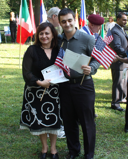 New citizens at One World Day in Cleveland Ohio