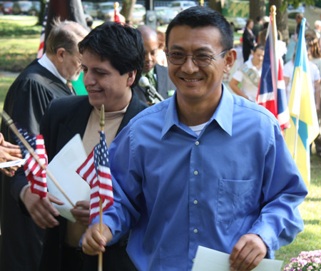 New citizens at One World Day in Cleveland Ohio