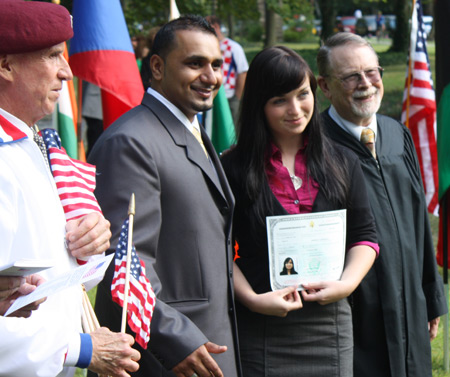 New citizens at One World Day in Cleveland Ohio