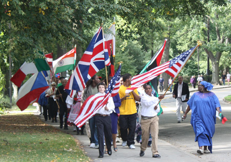 Parade of Flags at One World Day in Cleveland Cultural Gardens 2010