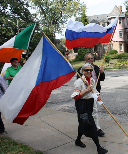 Parade of Flags at One World Day in Cleveland Cultural Gardens 2010