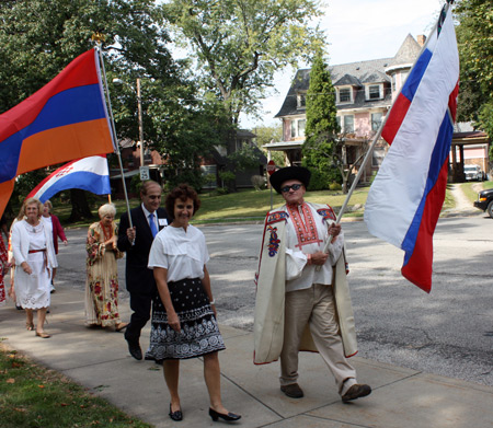 Parade of Flags at One World Day in Cleveland Cultural Gardens 2010