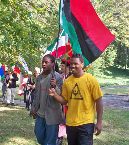 Parade of Flags at One World Day in Cleveland Cultural Gardens 2010