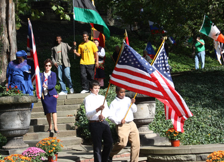 Parade of Flags at One World Day in Cleveland Cultural Gardens 2010