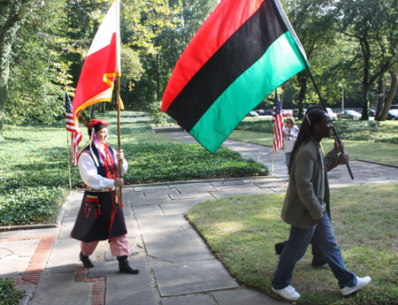 Parade of Flags at One World Day in Cleveland Cultural Gardens 2010