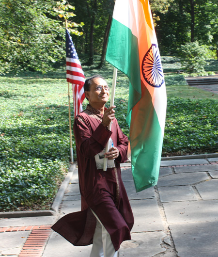 Indian Flag at Parade of Flags at One World Day in Cleveland Cultural Gardens 2010