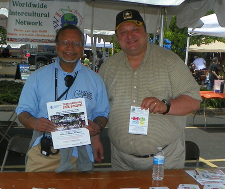 Asim Datta and Pierre Bejjani at the WIN booth