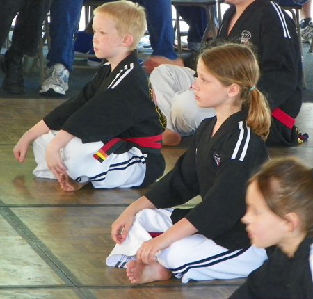 Young Martial Arts students