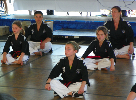 Young Martial Arts students