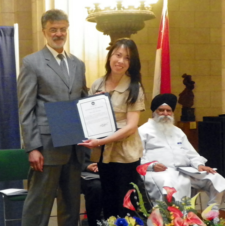 Mayor Frank Jackson and Lisa Wong