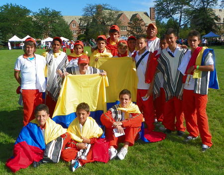 Young athletes from Colombia