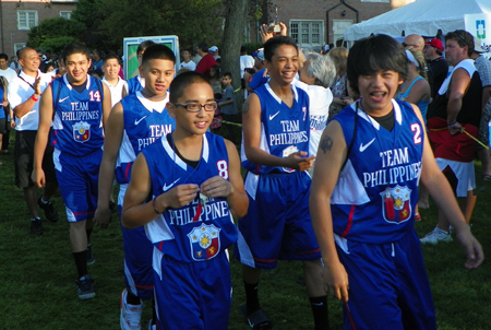 Young Philippine athletes at the 2011 Continental Cup