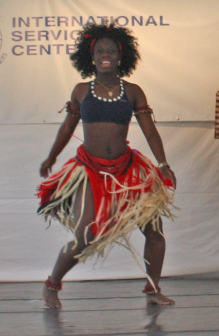 Liberian dancer at 2011 Intenrational Folk Festival