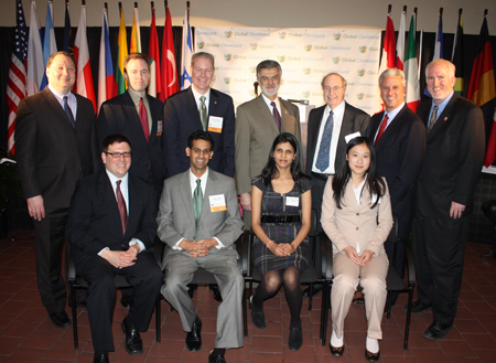 Speakers at Global Cleveland press event launch