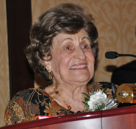 Lucretia Stoica at podium