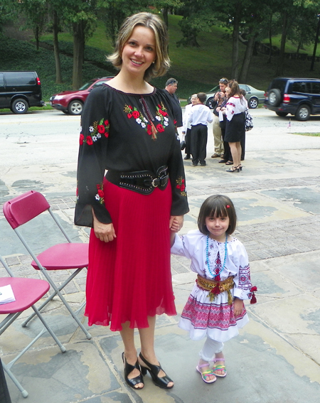 Beata Begeniova and her daughter Sofia Fedoriouk