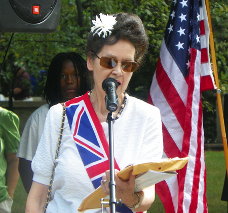 Cleveland Cultural Garden Executive Secretary Mary Hamlin