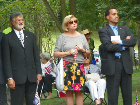 Mayor Frank Jackson, Ingrida Bublys and Councilman Jeff Johnson