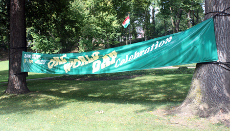 One World Day Banner