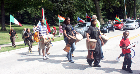 Drums at One World Day Parade