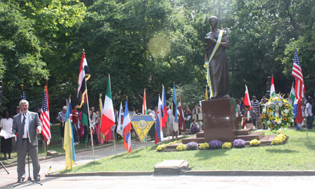 Paul Burik after the Posting of Flags