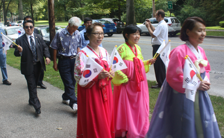 Korean marchers