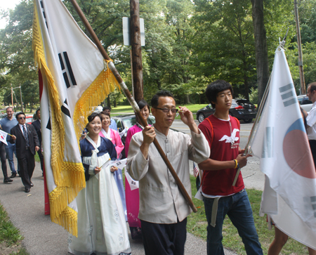 Korean marchers