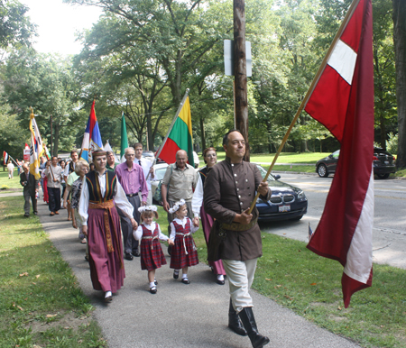 Latvian marchers