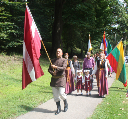 Latvian marchers