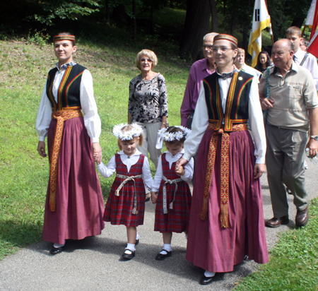 Latvian marchers