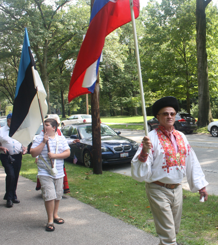 George Terbrack with Slovak flag