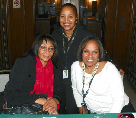 Councilwoman Mamie Mitchell with Kathleen Page and Shari Cloud 