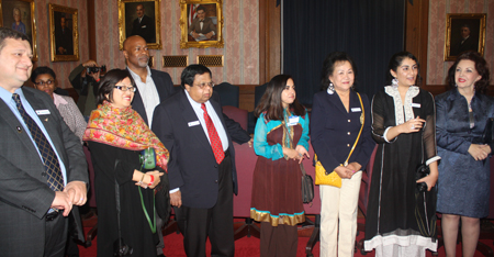 Some WIN ambassadors in the Red Room