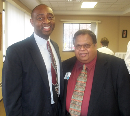 Felton Thomas, Director, Cleveland Public Library and Joe Thomas, President of ProForma Group