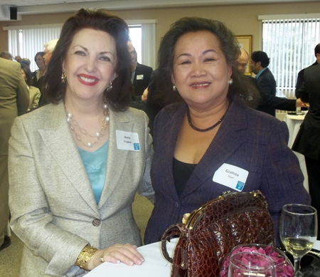 Dr. Maria Pujana, Cleveland Foundation Board Member and Giahoa Ryan, leader of the Vietnamese Friendship Society 