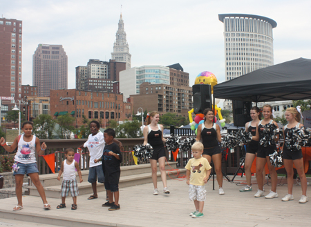 Dancing at Cleveland birthday party