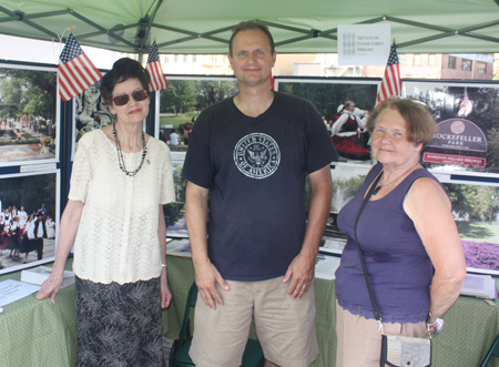 Mary Hamlin, Gary Kotlarisc and Anda Cook of the Cleveland Cultural Garden Federation