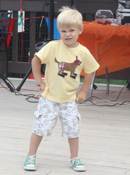 Kid dancing at Cleveland birthday party