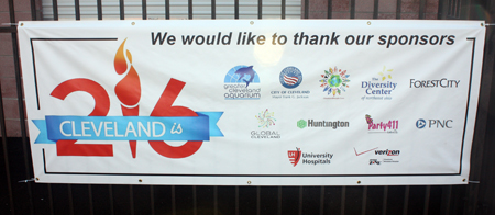 Cleveland is 216 Sponsors banner