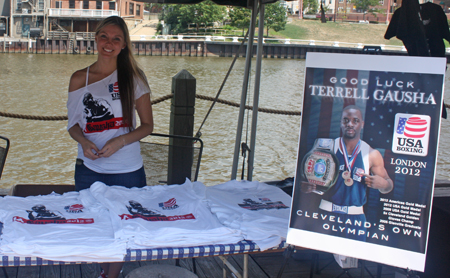 US Olympic Boxer Terrell Gausha's booth