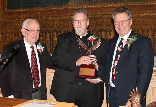 Taras Szmalaga, Rev. John Loejos and Judge Rocky Perk