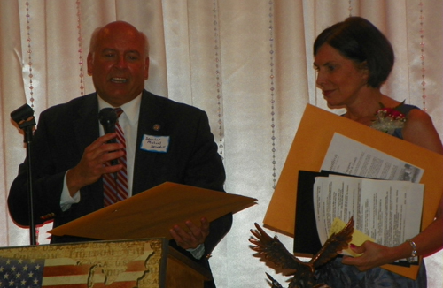 State Senator Michael J. Skindell  and Judge Marilyn Cassidy