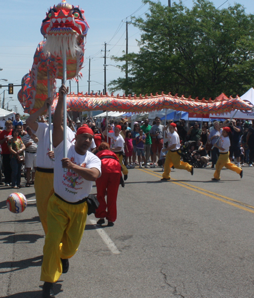 Wah Lum Kung Fu of Columbus Ohio performing a traditional Chinese Dragon Dance 
