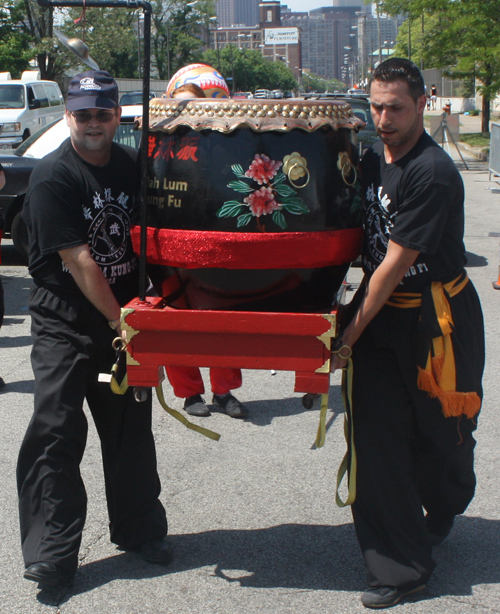 Drums for Wah Lum Kung Fu of Columbus Ohio who performed a traditional Chinese Dragon Dance 